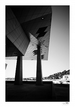 Pieds musée des confluences. Lyon. Architecture