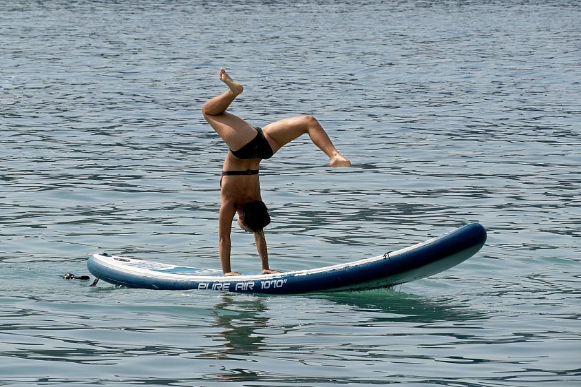 Ça se passe sur un paddle.